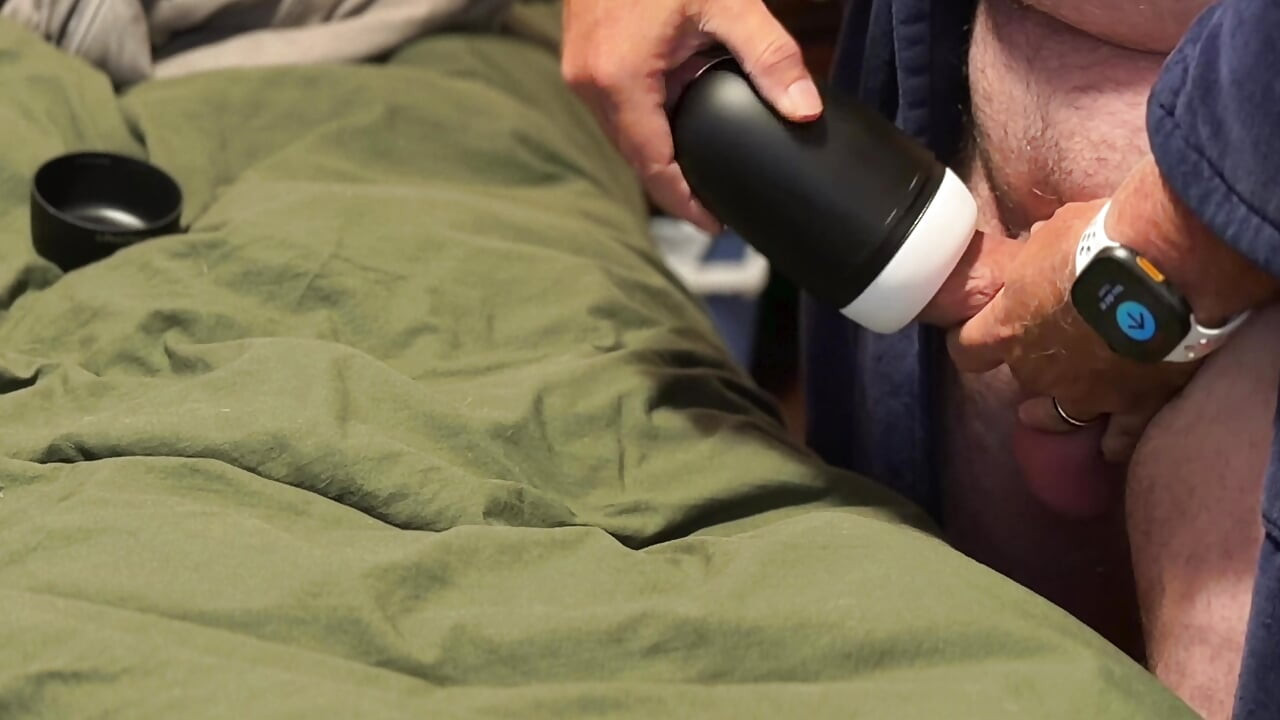 Hands free orgasm cum lube collecting
