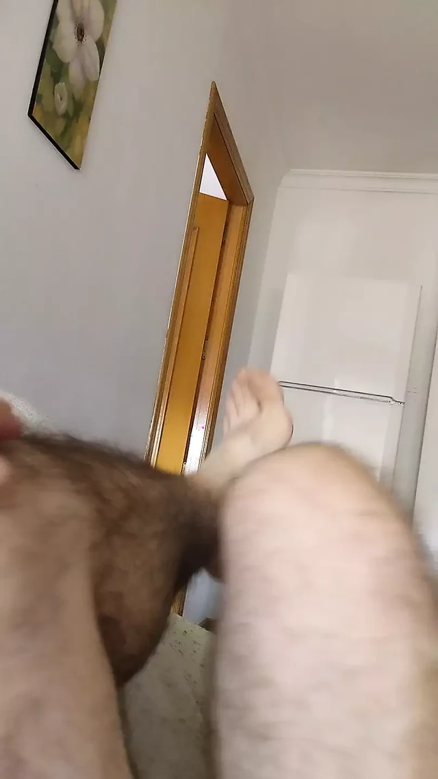 Taking off socks after hard work