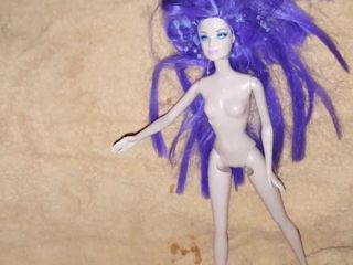 barbie sprayed with cum