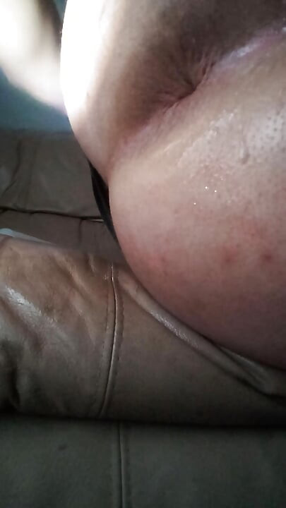 Sissy slut bitch fucks pussy with home made fish dildi