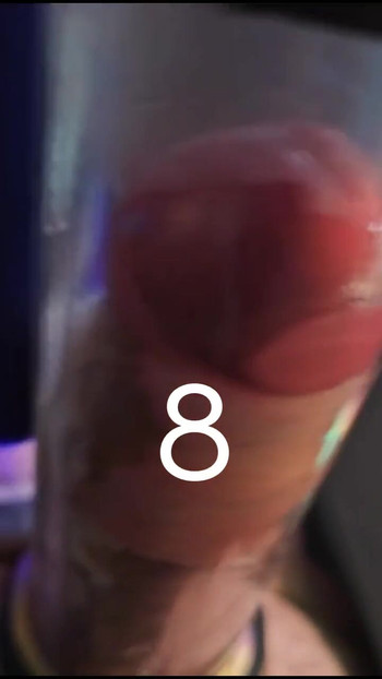 Jaw-dropping moment from "Milking Machine Session.14 - Uncut Married Tradie shoots 3 loads into milking machine"
