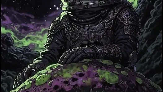 An astronaut got lost on an alien planet