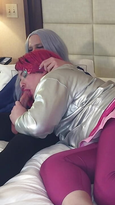 Gorgeous Femboy Goddess Gets Blowjob From Trans Kelsey Masters - Compilation 1