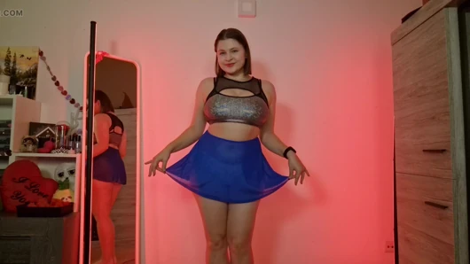 Curvy Mini Skirt Haul - Shiny Silver, Sparkly Tinsel, Transparent Blue and Fluffy Tutu