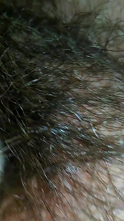 Spectacular moment from "Hairy milf pampers her pussy with latex gloves"