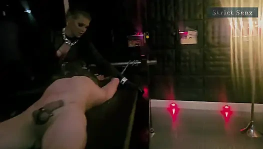 Budak seks stina stone lagi asik meludahi manusia dengan sarung tangan kulit