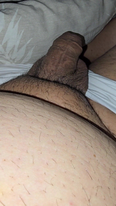 Slutty step mom pulled step son dick out for a handjob in bed | Clip 1