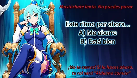 Spanish audio JOI. Take the hero quiz while jerking off! Will you be a warrior, a wizard, a ninja...?