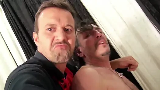 Blonde sexy MILF with piercings and tattoos likes facial ending fuck