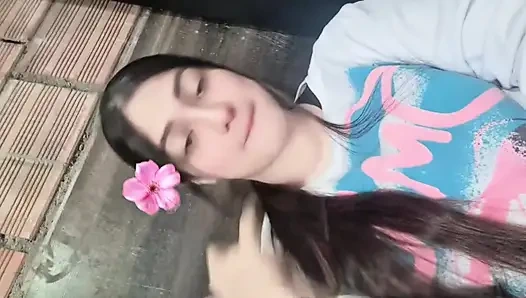 stepsister caught stepbrother with her panties - cumming twice