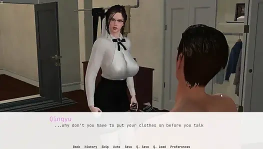 Japanische betrügende milf-ehefrau gibt mike schwanz blowjob