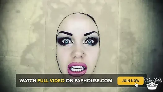 Free your dark goddess from wall JOI