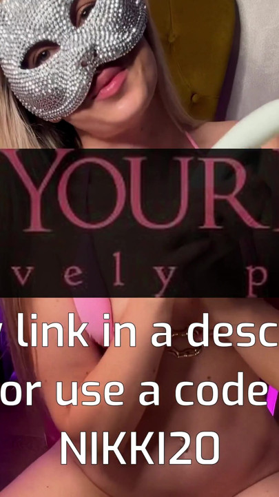 Horny Blonde Use her New Vibrator and Cums Nonstop | Clip 3