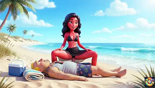 Romansa tepi pantai yang penuh gairah - ai hentai asmr