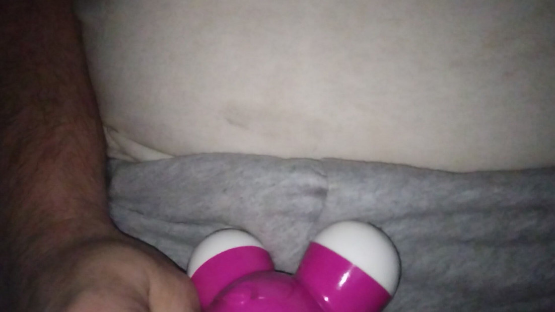 Massager rub over underwear