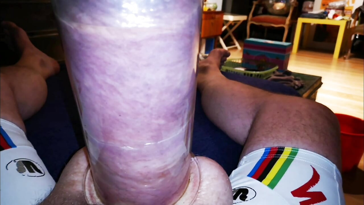 Pumping Silicone Cock After Adding 2 Liter Glucose Inside My Balls