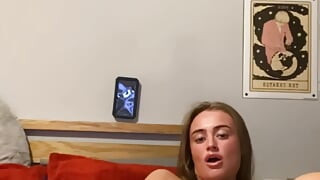 Watch this 19 y.o tattooed goth fingers in and dildo slow then harder