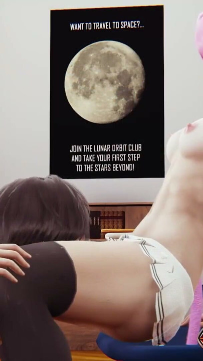 Luna Pink Hair Anime Girl 3D Hentai - Sensuell brystmassasje, fittelekking og analleketøy som får henne til å sprute | Klipp 2