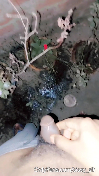 Spectacular moment from "Micro penis sissy femboy rub, play and piss"
