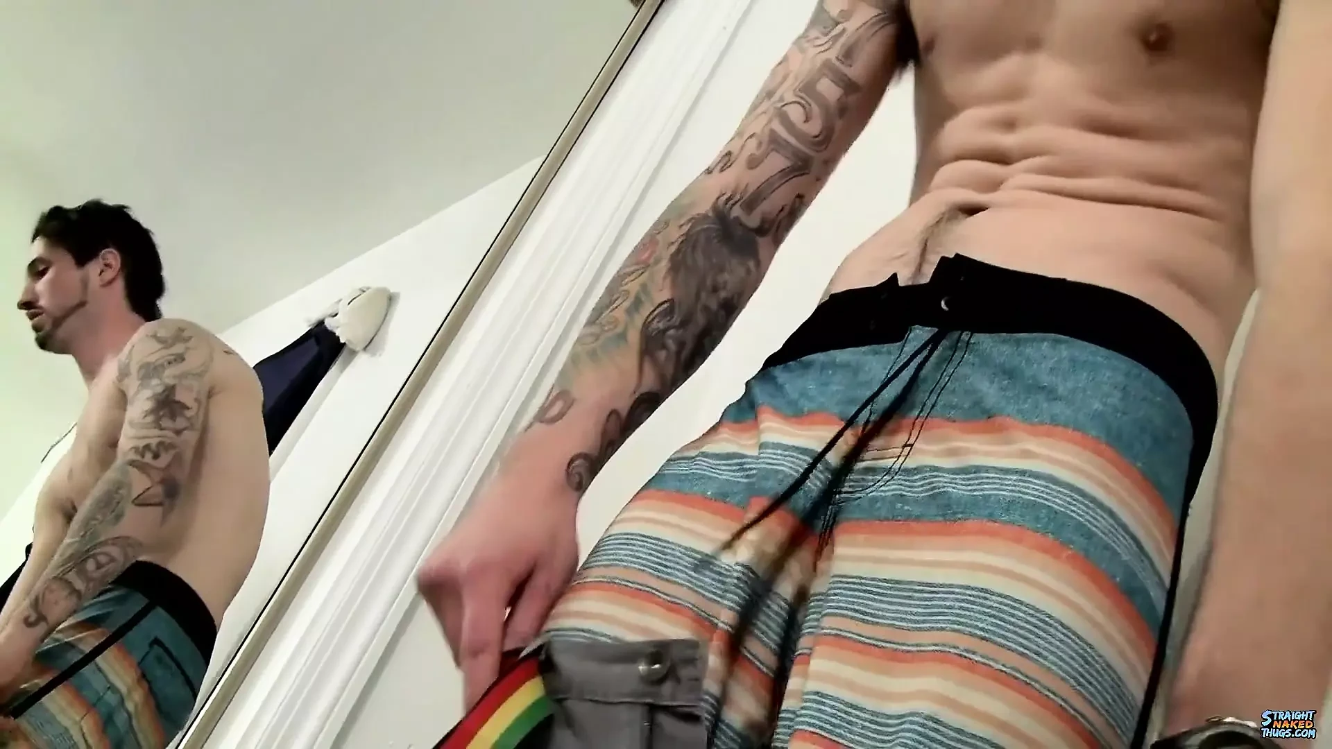 Stroking a Straight Jock Cock