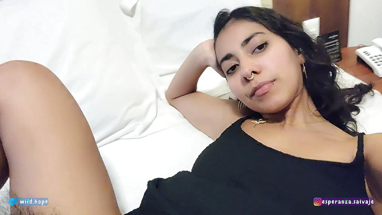 Sexy colombian gets horny and wild while having sex