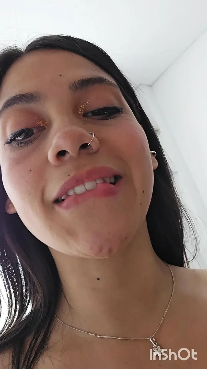 Latina gets milk in her ass