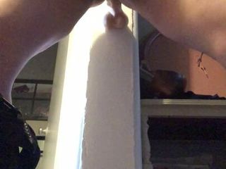 Sol0o Amateur Male Daddy with dildo swinging uncut cock