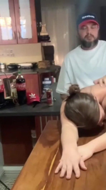 Epic moment from "Perfect tits barlady fucked hard on her bar"
