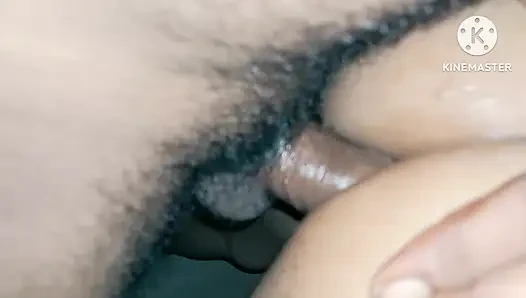 The sister-in-law's ass was inserted into the sister-in-law's ass.