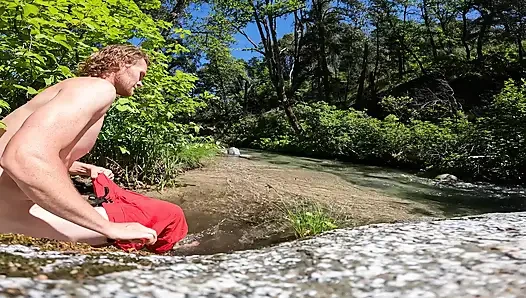 We Got Caught Fucking at a Waterfall with Facial & Cumwalk