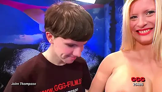 Cute Blonde with Big Tits Can't Get Enough Cum