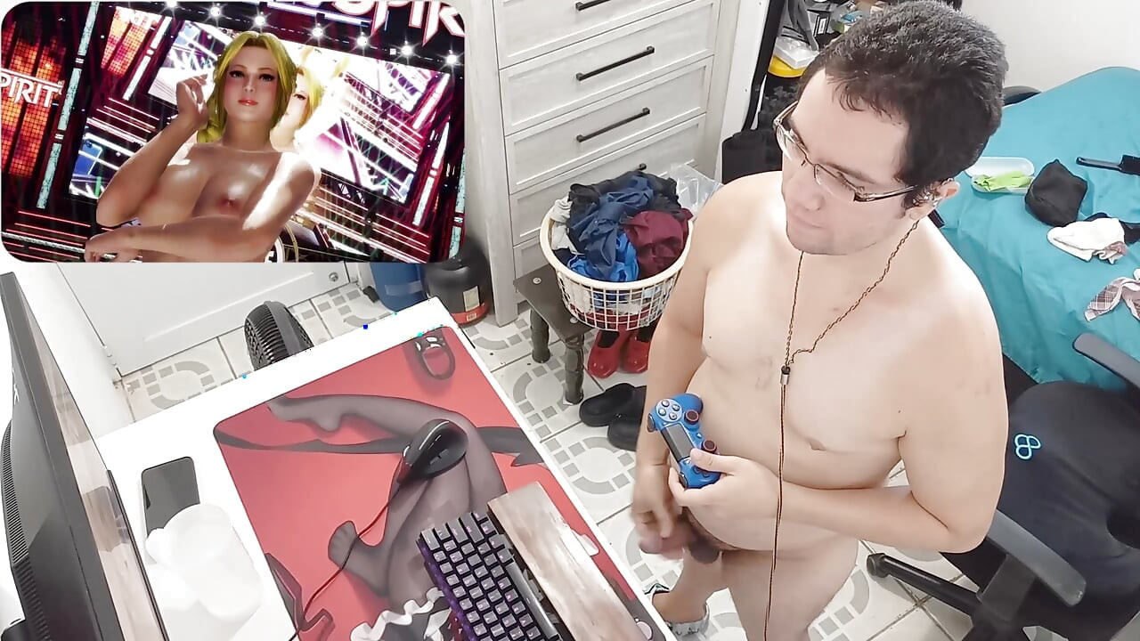 Büyük yaraklı çıplak bir adam doa6 ile oynuyor #3