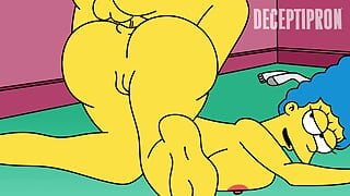 Homer jebe March Simpson Necenzurirana crtana porno parodija