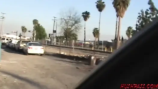 Public Nudity at the Gas Station Gets Goldie Coxx All Pumped Up