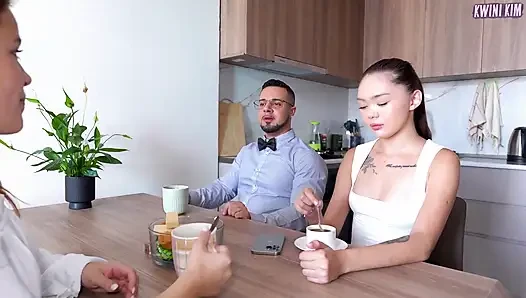 Asiatische ehefrau kvini kim und ihr ehemann haben peinlichen dreier-sex mit Nicole murkovski!