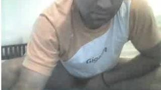 Straight guys feet on webcam #373