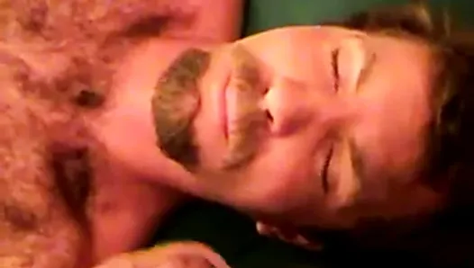 Hairy straight redneck gets facial treatment