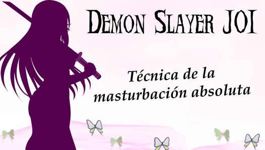 Espagnol joi démon slayer, jeu d'entraînement à la masturbation.