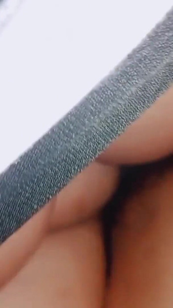 Emotional moment from "Hijab girl squirming while puffing"