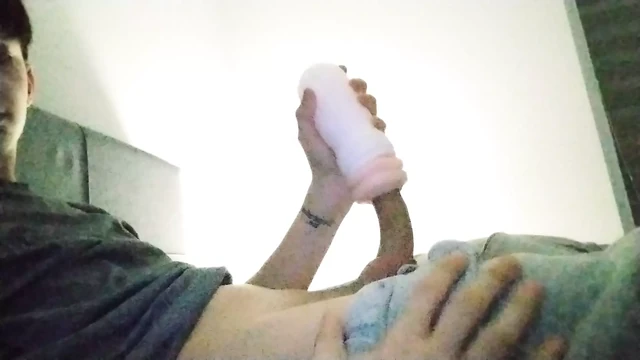 Stroking my big cock