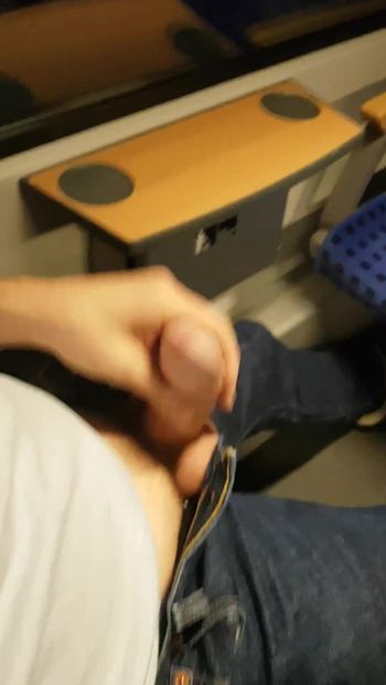Stropind pe scaunul din trenul german