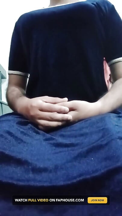 Indian Gay Crossdresser Gaurisissy Feeling Horny in Blue Salwar Kurta