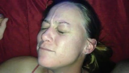 Doing work on my wifes face