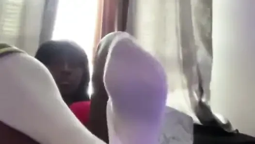 Closeup pamer kaki dan kakiku