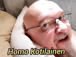 Homo kotilainen finska kuopio svršava veoma teško
