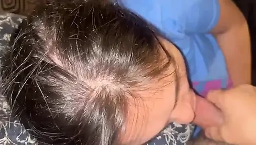 The only house with my stepfather uses my mouth to suck all day and swallow it all