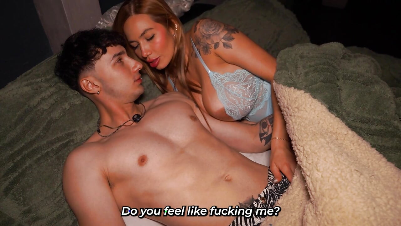 Stepmother Gets into the Wrong Bed in the Dark - Ends Up Fucking Her Stepson with a Big Cock