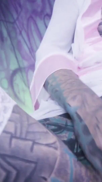 Tattooed Chick's Tattooed Dick riding Passion Glasses, Buttplug, and DP, Facial | Clip 1