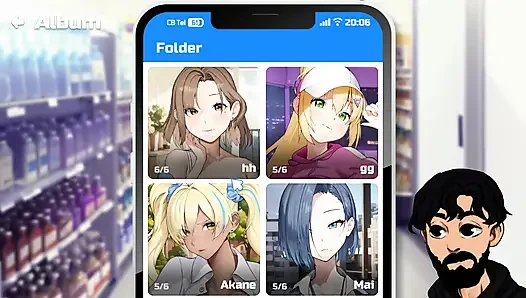 Hentai oyunu, ofis çalışanı en ateşli fantezilerini keşfetmek için flört uygulamasını kullanıyor bölüm 3