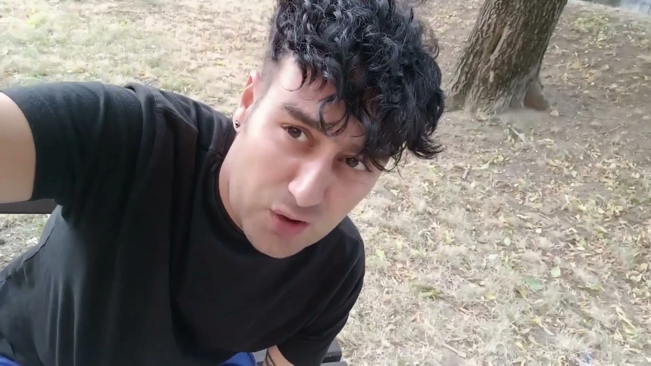 Smoking Outdoor and Showing Balls and Soft Uncut Cock,Idmir Sugary